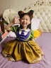 G.duck瘋狂動(dòng)物城朱迪尼克狐貍cos服裝尾巴女童洛麗塔公主裙春夏連衣裙 裙子+領(lǐng)結+腰帶+裙撐+頭飾+尾巴 140(身高130-140cm年齡10-11歲) 曬單實(shí)拍圖