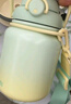 膳魔師（THERMOS）噸噸桶大肚杯316L不銹鋼大容量?jì)和乇斩Y物TEMA 蜜瓜泡泡附杯帶吸管 950ml 熱賣(mài)推薦 曬單實(shí)拍圖