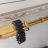 電動(dòng)鏈條黃金加特林電動(dòng)連發(fā)軟彈槍兒童玩具槍機關(guān)槍男孩禮物拋殼 L6黃金加特林60厘米（20鏈條20彈 曬單實(shí)拍圖