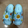 B.Duck小黃鴨童鞋兒童拖鞋卡通一字拖男女童寶寶家居涼拖鞋5908藍色26 曬單實(shí)拍圖