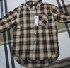 森馬（Semir）長(cháng)袖襯衫女中長(cháng)款慵懶寬松落肩秋季chic復古格紋襯衣101524105004 曬單實(shí)拍圖