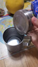 美廚（maxcook）316不銹鋼水杯 雙層泡茶杯口杯兒童學(xué)生帶蓋手柄400ml  MCB1112 曬單實(shí)拍圖