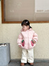 幼歌（YOUGE）嬰幼兒冬季新款燈芯絨純色直筒褲耐磨耐穿加絨保暖長褲 米白色 80 cm 曬單實拍圖