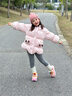 kids.ing可迪星女寶寶雪地靴2025冬季新款男童小童兒童防滑棉鞋靴 豹紋粉 32 適合腳長(cháng)18.8-19.3cm 曬單實(shí)拍圖