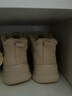 百麗（Belle）休閑舒適板鞋女厚底高幫鞋D3L2DAM5 米色-厚絨 37 (235mm) 曬單實(shí)拍圖