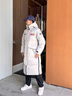 波司登（BOSIDENG）【反季】冬季太空系列羽絨服男女同款情侶長款連帽新國標(biāo)90絨外套 星辰淺灰8A20【卡碼拍小】 3XL 185/104A 體重約160斤-180斤 曬單實(shí)拍圖