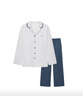 ubras全棉系列純色開(kāi)襟家居服睡衣女長(cháng)袖長(cháng)褲套裝情侶款軟棉棉 【長(cháng)袖長(cháng)褲】男款-椰青灰色 2XL 曬單實(shí)拍圖