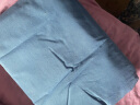 雅鹿·自由自在 纯棉水洗棉四件套 纯棉床上用品纯色加厚双人床上套件被套200*230cm床单枕套 1.5/1.8米床 蓝 实拍图