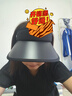 VVC成毅推薦防曬帽子女遮陽(yáng)帽女夏太陽(yáng)帽遮陽(yáng)全臉帽空頂帽 時(shí)尚黑 曬單實(shí)拍圖