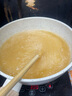 鋼盾 麥飯石色炒鍋不粘鍋平底炒菜鍋無油煙電磁爐通用 24CM米色無蓋+鍋鏟 24cm 曬單實(shí)拍圖