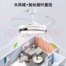 鉆石牌（DIAMOND）吊扇吊扇燈隱形扇葉風(fēng)扇燈LED變光餐廳臥室客廳吊燈遙控風(fēng)扇燈家用北歐餐廳燈照明吊扇 36吋白色側面發(fā)光-6檔遙控-1級能效 曬單實(shí)拍圖