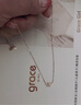 Grace Girl18k金w字母項鏈女輕奢時(shí)尚玫瑰金鉆石吊墜氣質(zhì)鎖骨禮 18k金--w字母鉆石項鏈+玫瑰 曬單實(shí)拍圖