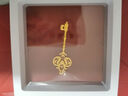 航民首飾黃金吊墜足金999古法花絲鑰匙項墜女 XYG1745 工費290元/件 6.21g  曬單實(shí)拍圖