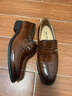 老爺車(chē)（WECKER）高檔皮鞋男純牛皮正裝男鞋時(shí)尚青中年男士皮鞋商務(wù)休閑皮鞋德比鞋 LYC1172黑色 39 曬單實(shí)拍圖
