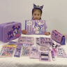 ALLOFMINI庫洛米兒童文具套盒8-12歲女孩生日禮物一年級小學(xué)生學(xué)習用品大禮包兒童文具禮盒7-9-14歲筆袋手賬 庫洛米文具套裝禮盒版 曬單實(shí)拍圖