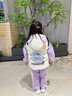 G.DUCKKIDS女童庫洛米加絨套裝兒童洋氣韓版衛衣秋冬裝女寶寶加厚馬甲三件套 紫色三件套 110 cm 曬單實(shí)拍圖