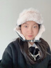 目丸雷鋒帽女冬季毛絨加厚防寒防水滑雪皮帽保暖護耳騎行東北棉帽子女 曬單實(shí)拍圖