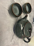 靈青坊青瓷泡茶壺手工茶壺單壺大號陶瓷高檔單人功夫茶具家用大容量套裝 鐵胎藏青一壺兩杯 曬單實(shí)拍圖
