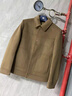 以撒保羅（YISABAOLUO）高端羊毛呢夾克男士翻領(lǐng)大衣外套秋冬2025新款商務(wù)休閑中年爸爸裝 卡其色 厚款 羊毛呢大衣外套 M 曬單實(shí)拍圖