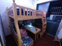 子航（ZH） 上下床实木儿童床男孩女孩双层床带书桌成人上下铺子母床 橡木色学习桌直梯款 上铺130下铺150 实拍图