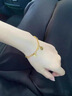 恩碩黃金手鏈愛(ài)心手女lucky牌999足金時(shí)尚環(huán)520禮物情人節禮物送女友 黃金lucky愛(ài)心手鏈/重約4.54克 曬單實(shí)拍圖