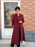 皮爾卡丹（pierre cardin）2024秋冬新款雙面羊絨大衣外套女士中年長(cháng)款顯瘦100％羊毛呢子女 灰咖 M (85-100斤) 曬單實(shí)拍圖