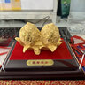 聚善緣福壽雙全壽桃擺件絨沙金工藝品送爺爺奶奶老人生日禮物大壽賀禮 RSJ 福壽雙全壽桃小號 禮盒裝 曬單實(shí)拍圖
