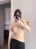 婷美保暖內衣女士帶胸墊羊毛發(fā)熱保暖背心加絨加厚無(wú)痕秋冬季打底上衣 【升級暖腹兜+免穿文胸】膚色 L 【建議重100-120斤】 曬單實(shí)拍圖