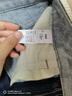 森馬（Semir）牛仔褲女抓毛闊腿褲港風(fēng)冬季2025顯腿長拖地褲ins潮109725124002 曬單實拍圖