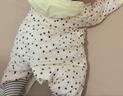 巴拉巴拉連體衣嬰兒秋冬裝外出寶寶抱衣哈衣爬服女童棉服保暖舒適 白灰色調00312 73cm 曬單實(shí)拍圖