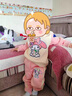 G.DUCK KIDS小黃鴨童裝女童套裝秋冬季卡通棉馬甲三件套兒童冬裝加絨加厚服裝 001三件套-粉色 110碼建議100-110cm4-5歲cm 曬單實拍圖