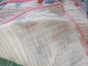 优米熊 浴巾 纯棉6层纱布A类婴儿浴巾抱被新生儿童宝宝包被110×110cm 实拍图