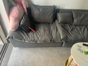 秉緒沙發(fā)客廳小戶(hù)型科技布藝現代簡(jiǎn)約輕奢三人位直排意式極簡(jiǎn)帆船沙發(fā) 深灰【防污耐磨科技布】 三人位 2.2m 【送抱枕*2】 曬單實(shí)拍圖