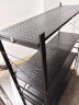 蔓斯菲尔（MSFE）免安装可折叠可移动钢制书架置物架简易 【可放800本】碳钢黑色五层 免安装可移动【71长X35宽CM】 实拍图