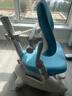 童博士?jì)和瘜W(xué)習椅乳膠坐墊寫(xiě)字椅中小學(xué)生桌椅子可升降調節座椅久坐舒服 乳膠坐墊+護脊追背+禮包 藍 曬單實(shí)拍圖
