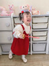 迪士尼寶寶女童連衣裙過(guò)年服冬2件套裙3歲公主裙洋氣加絨套裝女寶寶周歲禮服 紅色加絨 80 建議75-85cm9-12月cm 曬單實(shí)拍圖