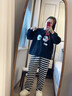 貓人睡衣女士秋冬季加厚半邊絨2025年新款珊瑚絨女生可外穿家居服套裝 0-搞怪眼睛【暖暖半邊絨·柔軟舒適】 L 【建議體重100-120斤】 曬單實(shí)拍圖