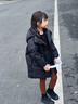 G.DUCKKIDS小黃鴨女童羽絨服2025新款女寶寶韓版兒童冬季加厚女孩中長(cháng)款棉服 黑色 120 cm 曬單實(shí)拍圖