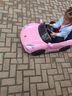 童心魚(yú)兒童電動(dòng)車(chē)四輪汽車(chē)可坐人遙控搖擺男女孩寶寶玩具童車(chē)充電 粉色+小電瓶單驅動(dòng)+音樂(lè ) 曬單實(shí)拍圖
