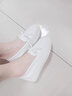 暄琰厚底護士鞋女軟底舒適增高一腳蹬單鞋醫護休閑小白鞋2025新款 白色護士鞋（偏大半碼） 37 曬單實(shí)拍圖