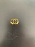 菜百首飾 足金耳飾 簡約車花黃金耳圈時尚迷你小金珠素圈耳環(huán)女 HJ 黃金耳飾 約2.26g 曬單實拍圖