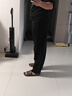 gxg.jeans男裝 黑色基礎通勤休閑長(cháng)褲寬松直筒男士 25秋新品 黑色 XL (180) -32碼 曬單實(shí)拍圖