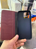 花虎（HANATORA）iPhone14Promax手機殼黑色翻蓋真皮蘋(píng)果14Puls手機套輕奢皮套高端商務(wù)男款女生高級感全包防摔 酒紅色 iPhone14Pro Max（6.7寸） 曬單實(shí)拍圖