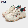 斐樂(lè )（FILA）老爹鞋女鞋情侶款運動(dòng)鞋圣誕可頌面包鞋休閑鞋男鞋 【女】雪白/雨朦灰色-SR 38.5 曬單實(shí)拍圖