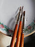 HWAHONG華虹水彩畫(huà)筆345#系列圓頭尼龍毛畫(huà)筆勾線(xiàn)筆外出寫(xiě)生短桿韓國進(jìn)口 1號/單支 曬單實(shí)拍圖