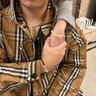 小米星平安扣S925情侶手鏈男女一對新款感定情信物禮物紀念 【925銀】情侶手鏈一對【蝴蝶結 曬單實拍圖