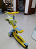 貝趣兒童滑板車(chē)1-3-6-12歲寶寶可坐滑滑車(chē)幼兒男孩女孩小孩踏板車(chē) 青【悍馬輪+燈光音樂(lè )+一鍵折疊】 防側翻2歲兒童車(chē)六一兒童節禮物 曬單實(shí)拍圖