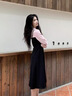 Rewi高檔品牌連衣裙女2025秋季新款高級感時尚顯瘦氣質(zhì)漂亮裙子 隕石黑 【高端禮盒】 M 曬單實拍圖