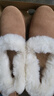 UGG【雙11搶先購】秋季新款女士厚底懶人毛毛鞋 1166733CHE|栗色38 曬單實(shí)拍圖
