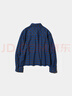 優(yōu)衣庫女裝法蘭絨箱型襯衫/格紋美式復古479086 65 寶藍色 M /160/84A 曬單實(shí)拍圖